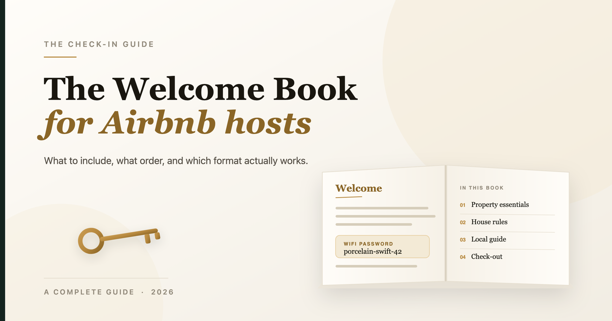 The Airbnb Welcome Book: A Complete Guide for Hosts (2026)