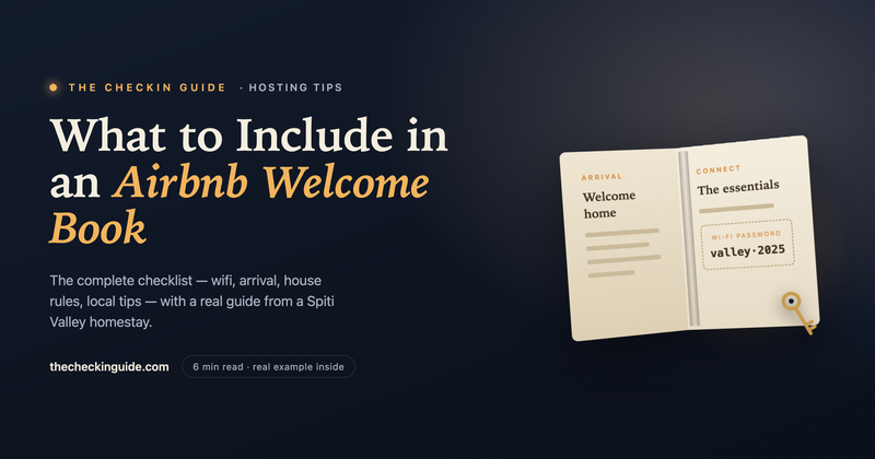 What to Include in an Airbnb Welcome Book (With a Real Example)